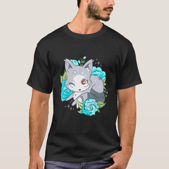 T-shirt Cute Arctic Fox adorable Fox Wink Antarctica Anima (Devant)