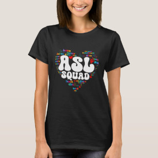T-shirt Cute ASL SQUAD Appreciation Week back to school