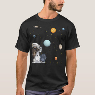 T-shirt Cute Astronaut Cat Desing