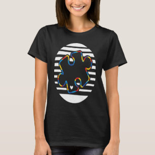 T-shirt Cute Autism Awareness Day Puzzles 70s