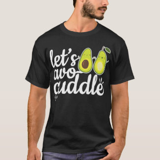 T-shirt Cute Avocado Cuddle Couple Partenaires Alimentatio