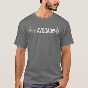 T-shirt Cute Avocado Heartbeat, Vegan For Men Women, Guaca