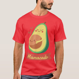 T-shirt Cute Avocado Pregnant Maman Funny Mamacado Avocado