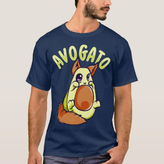 T-shirt Cute Avogato Avocado Cat Funny Kitty Avogato Pun 1