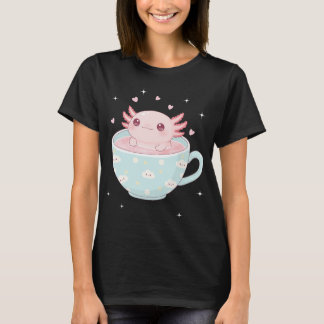 T-shirt Cute axolotl in a cup