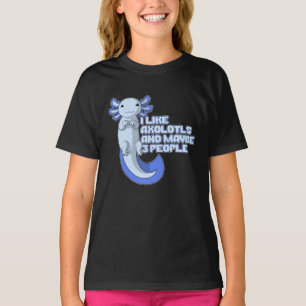T-shirt Cute Axolotl   J'aime Axolotls et peut-être 3 per