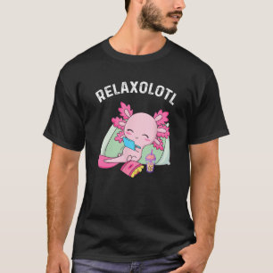 T-shirt Cute Axolotl Mexicaine Salamander Relaxolotl 3