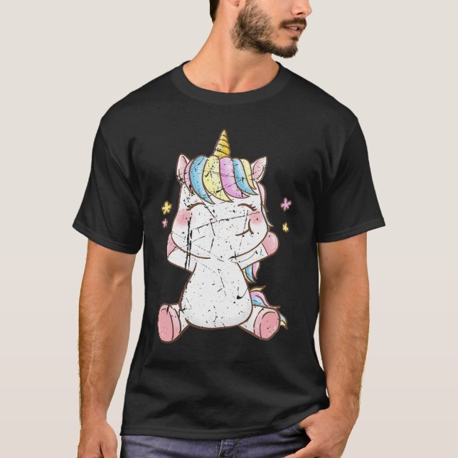 T-shirt Cute Baby Unicorn Unicorns Magique Creator Fans (Devant)