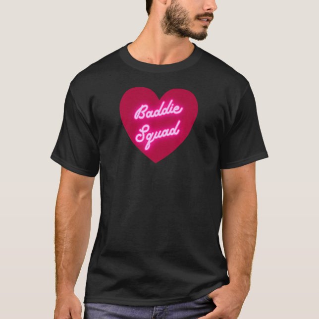 T-shirt Cute Baddie Squad Heart pour les femmes et les fil (Devant)