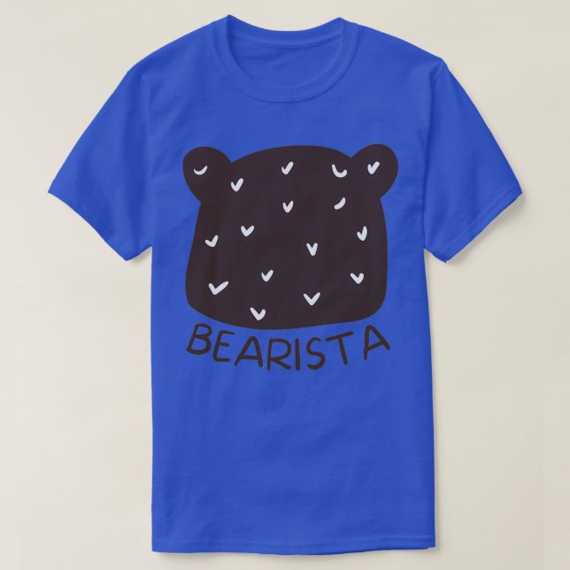 T-shirt Cute Barista Bearista 1 (Design devant)