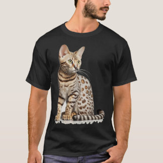 T-shirt Cute Bengal Cat with classic
