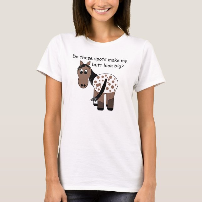 T-shirt Cute Big Butt Appy Blanket Appaloosa Horse (Devant)