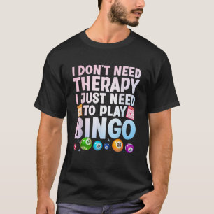 T-shirt Cute Bingo Nouveauté pour les femmes Bingo Lover B