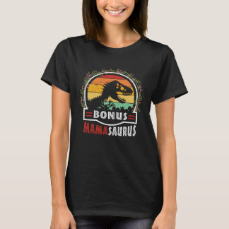 T-shirt Cute Bonus Mama Saurus Rex Mamasaurus Stepmom Moth