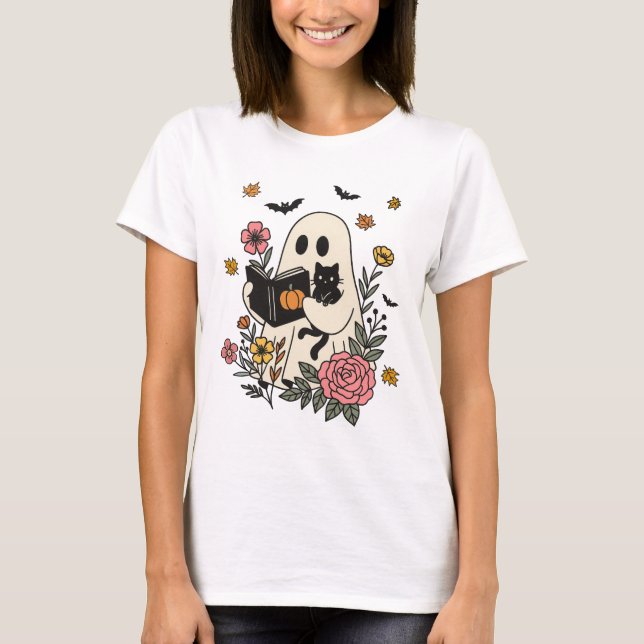 T-shirt Cute Boo Halloween (Devant)