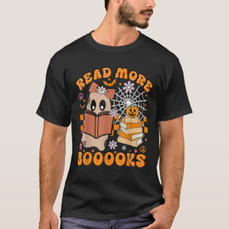 T-shirt Cute Boooks Read More Books Funny Teacher H