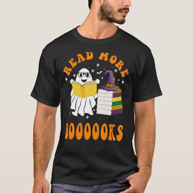 T-shirt Cute Boooks Read More Books Funny Teacher H (Devant)