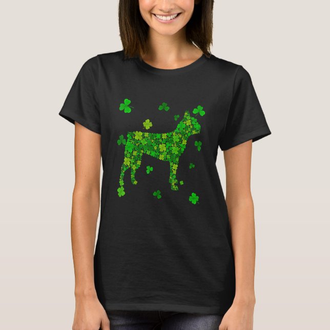 T-shirt Cute Boston Terrier Chien Shamrock irlandais St pa (Devant)