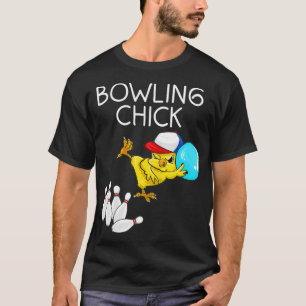 T-shirt Cute Bowling Chick Sports Athlete Funny Bowling Gi