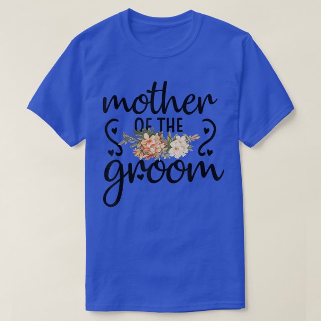 T-shirt Cute Bridal Shower Wedding Flower Design Mother of (Design devant)