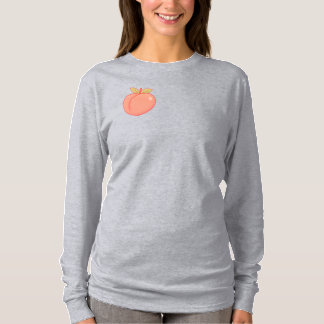 T-shirt Cute broche longue manche