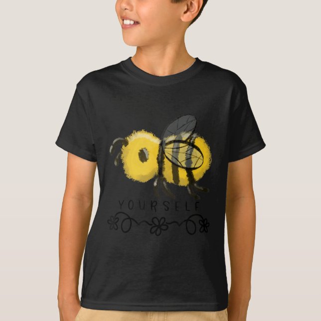 T-shirt Cute Bumblebee Bee Yourself  (Devant)