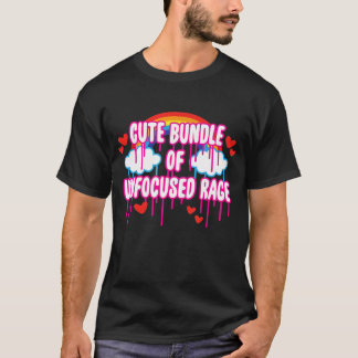 T-shirt Cute Bundle Of Unfocused Rage Rainbow Clouds Drips
