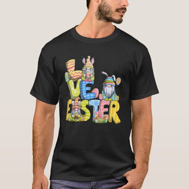 T-shirt Cute Bunny Gnome Easter Day Eggs Gnomes Easter 202 (Devant)