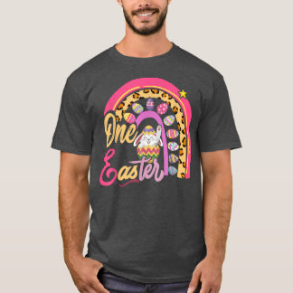 T-shirt Cute Bunny Rabbit Leopard Rainbow Girl Happy Easte
