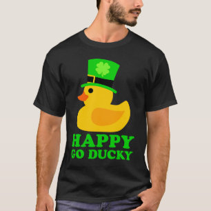 T-shirt Cute canard en caoutchouc Lucky Four Leaf C Leprec