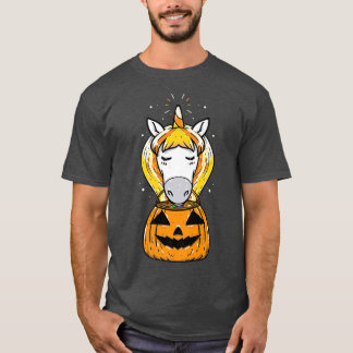 T-shirt Cute Candy Corn Unicorn Halloween pour filles femm