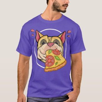 T-shirt Cute Carlin Graphique Pizza Lover Manger Italien P
