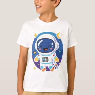 T-shirt “Cute cartoon astronaut floating in space, playful