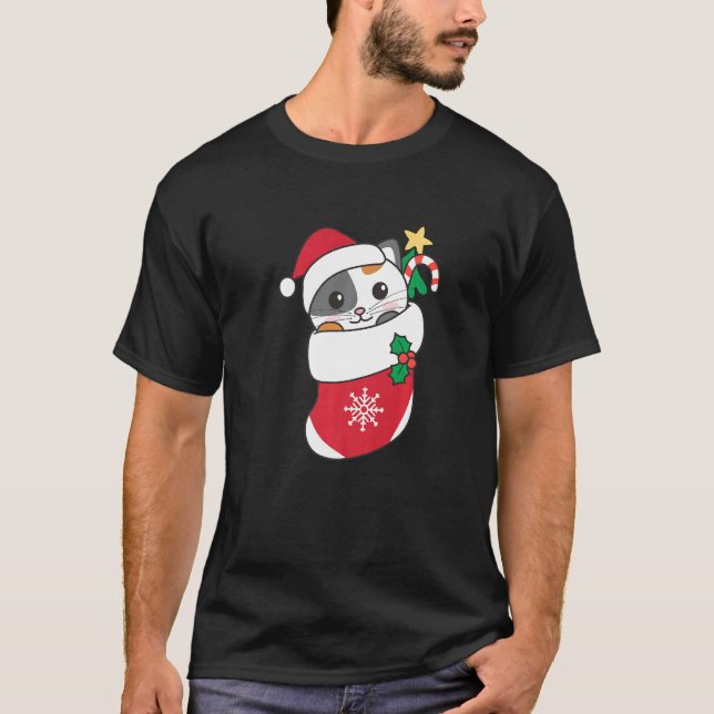 T-shirt Cute Cat For Christmas Cat 9 (Devant)
