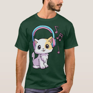 T-shirt Cute Cat Kawaii Neko Amoureux des chats KFan Otaku