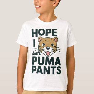 T-shirt Cute Cat Pun Hope I Don't Puma Pants dessin de des