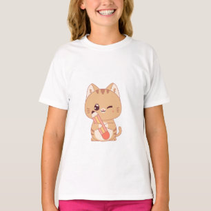 T-SHIRT CUTE CAT STUDENT CATS AMATEURS DE CONCEPTION