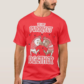 T-shirt Cute Cats Nous Sommes Parfaits Ensemble Cute Cat C