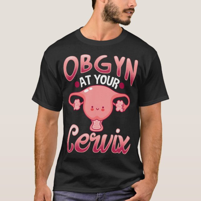 T-shirt Cute Cervi obstétricien gynécologue Docteur OBGYN (Devant)