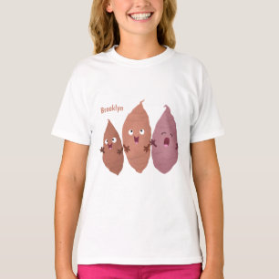 T-shirt Cute chantant des patates douces caricaturales lég