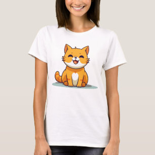 T-shirt Cute chat