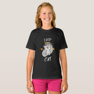 T-shirt Cute chat