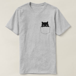 T-shirt Cute Chat En Poche