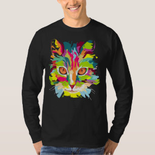 T-shirt Cute Chat Pour Kitten Coloré Kitty Adoption
