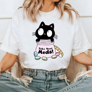T-shirt Cute Chat Prenez Votre T-Shirt, Chat Drôle