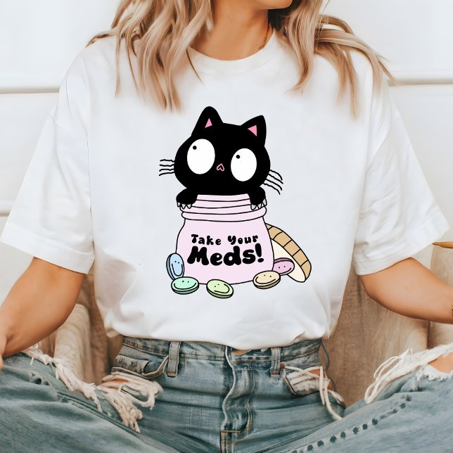 T-shirt Cute Chat Prenez Votre T-Shirt, Chat Drôle (Créateur téléchargé)