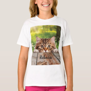 T-shirt Cute chat Sibérien Peek