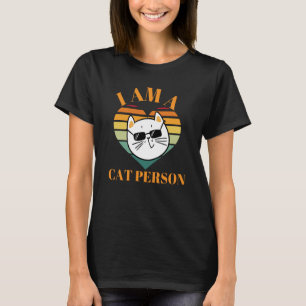 T-shirt Cute Chat Vintage Je suis un chat Personne