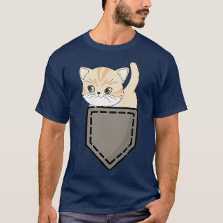 T-shirt Cute chaton Chat en poche J'aime chats 1