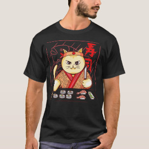 T-shirt Cute Chef Sushi Chat